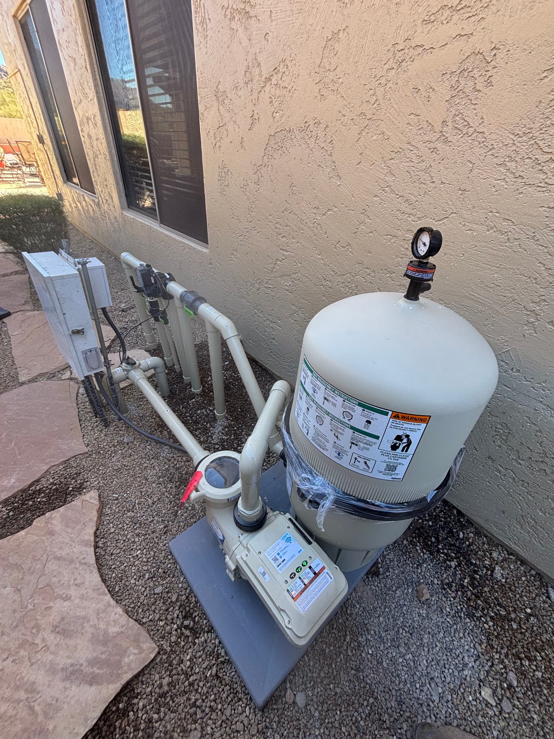 Gallery photos for New Equipment Installation with Pentair Filters in Your Backyard: Image #1