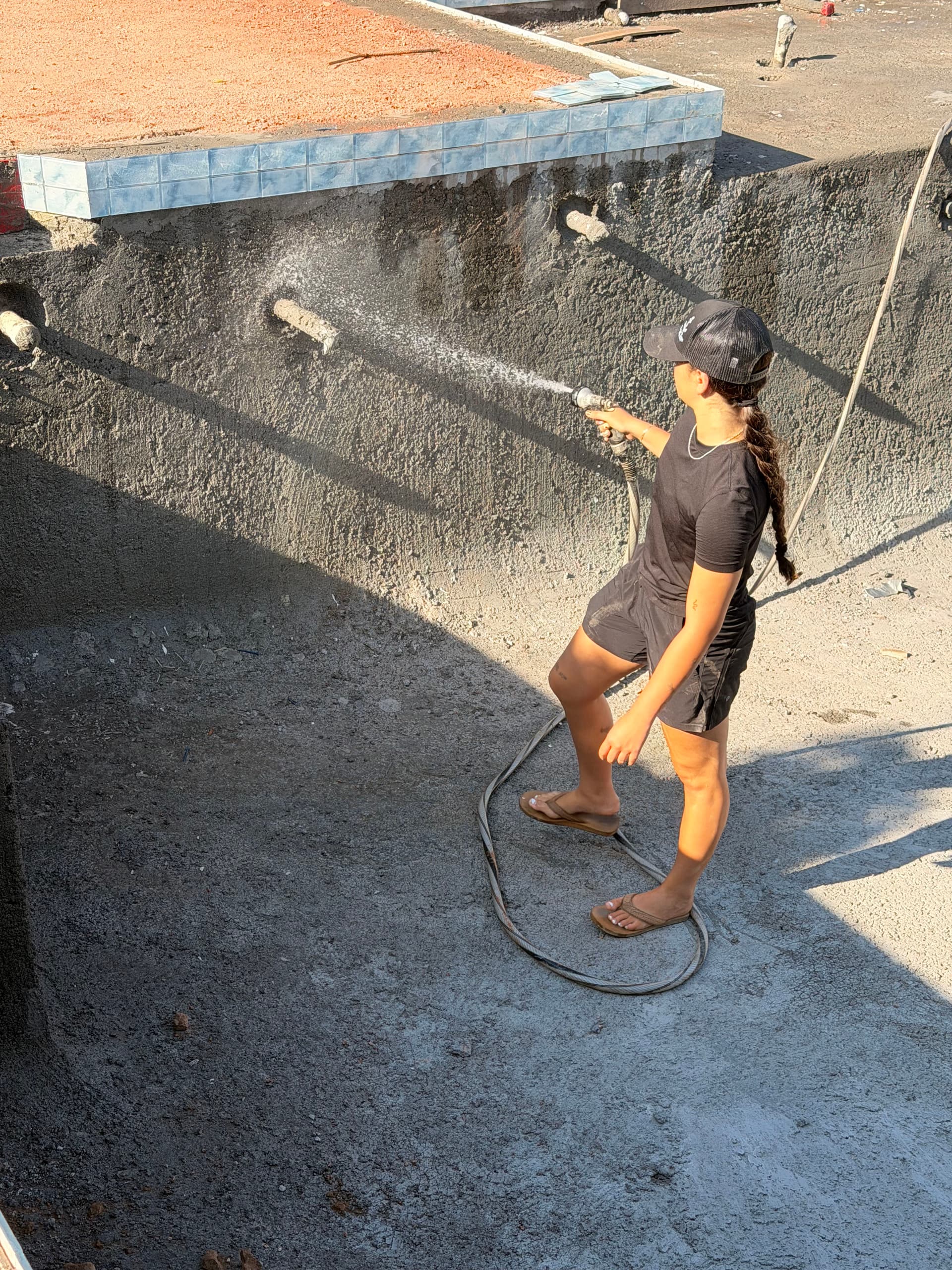 Why We Hose Down Shotcrete During Arizona Pool Builds image