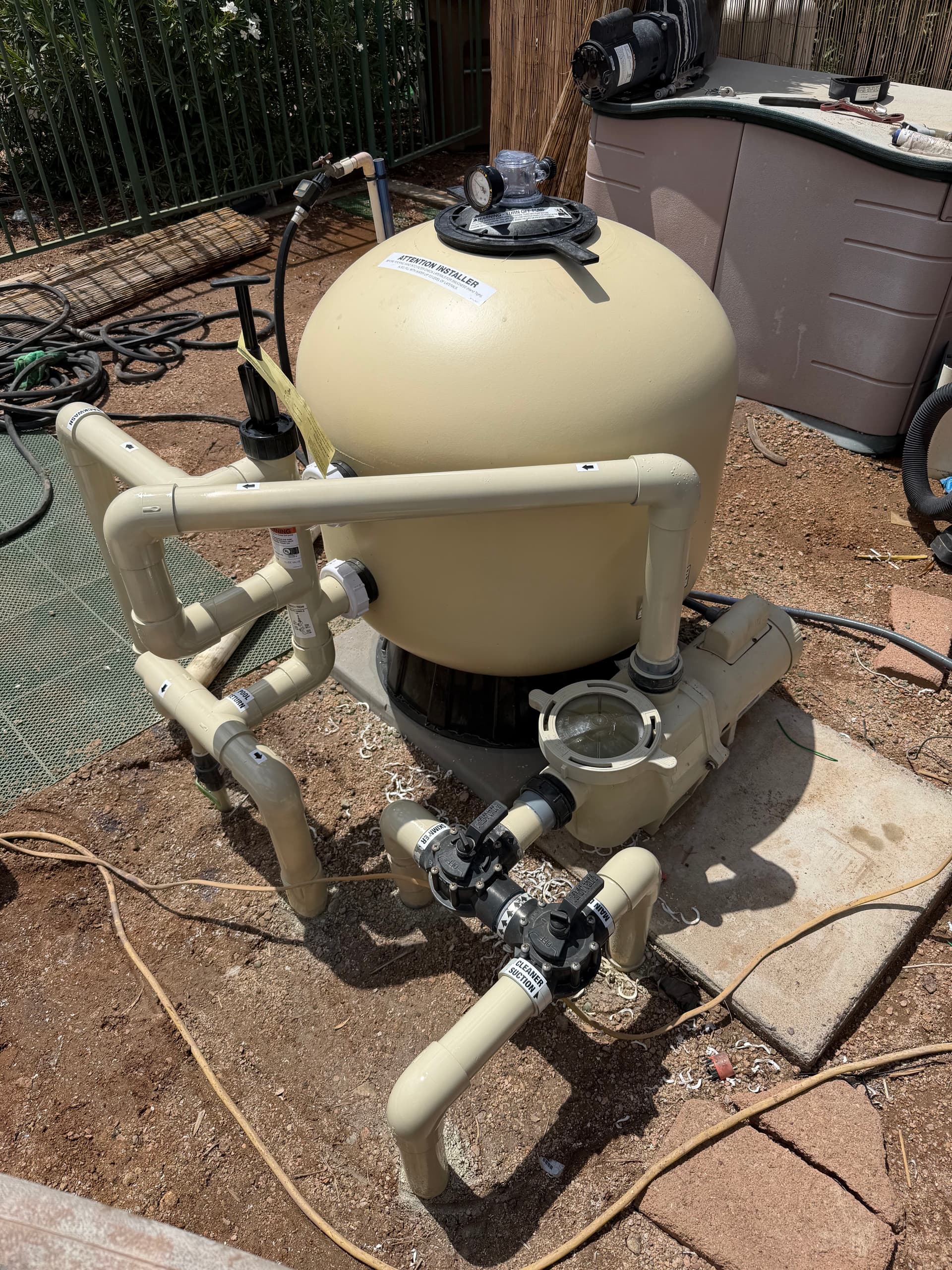 Gallery photos for New Pentair Sand Filter and Motor Installation Done Right: Image #3