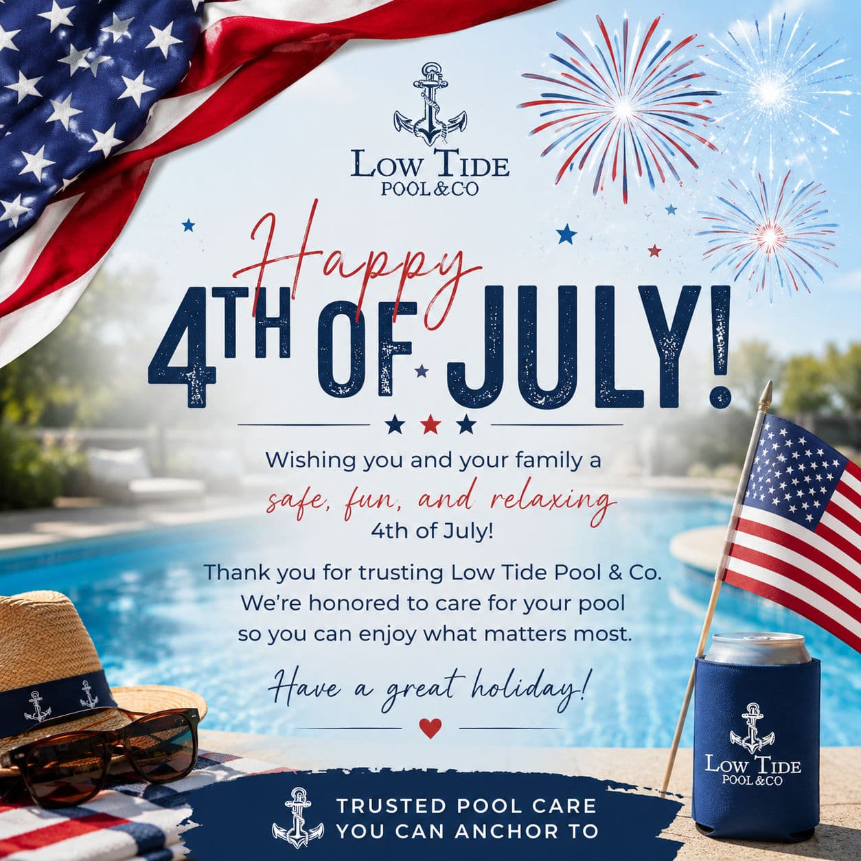 Happy 4th of July from Low Tide Pool & Co. image