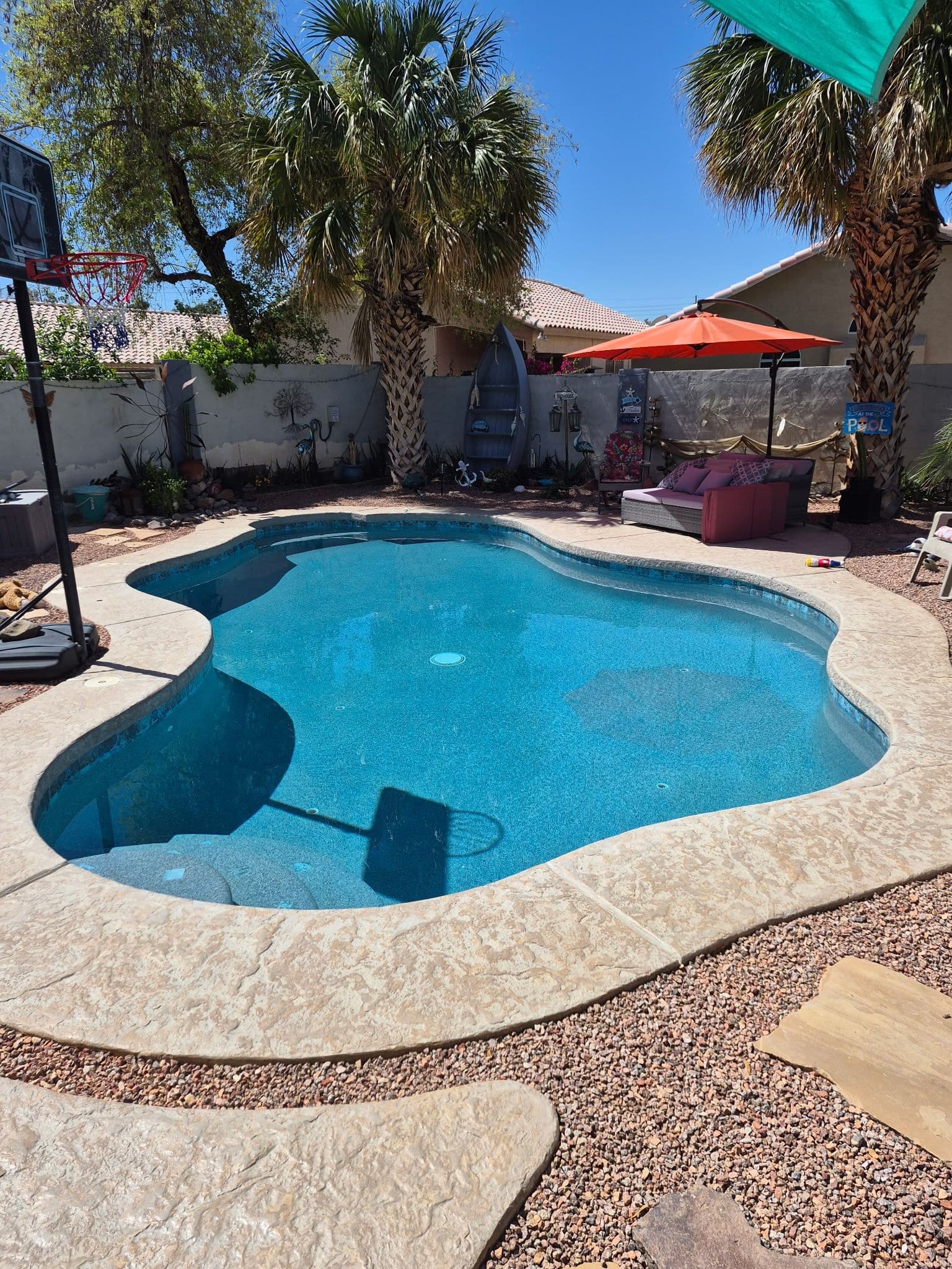 Gallery photos for Backyard Pool Renovation to Oasis Getaway: Image #1